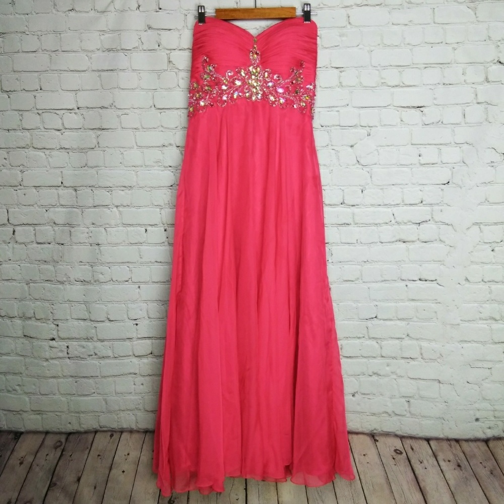 Cinderella Rhinestone Prom Dress Used